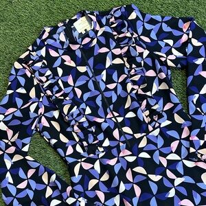 Kate Spade Womens Spinner Shirtdress Silk Dress $398 MSRP